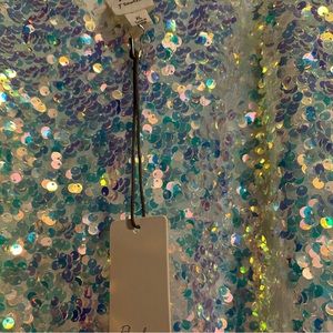 White sequin boutique dress